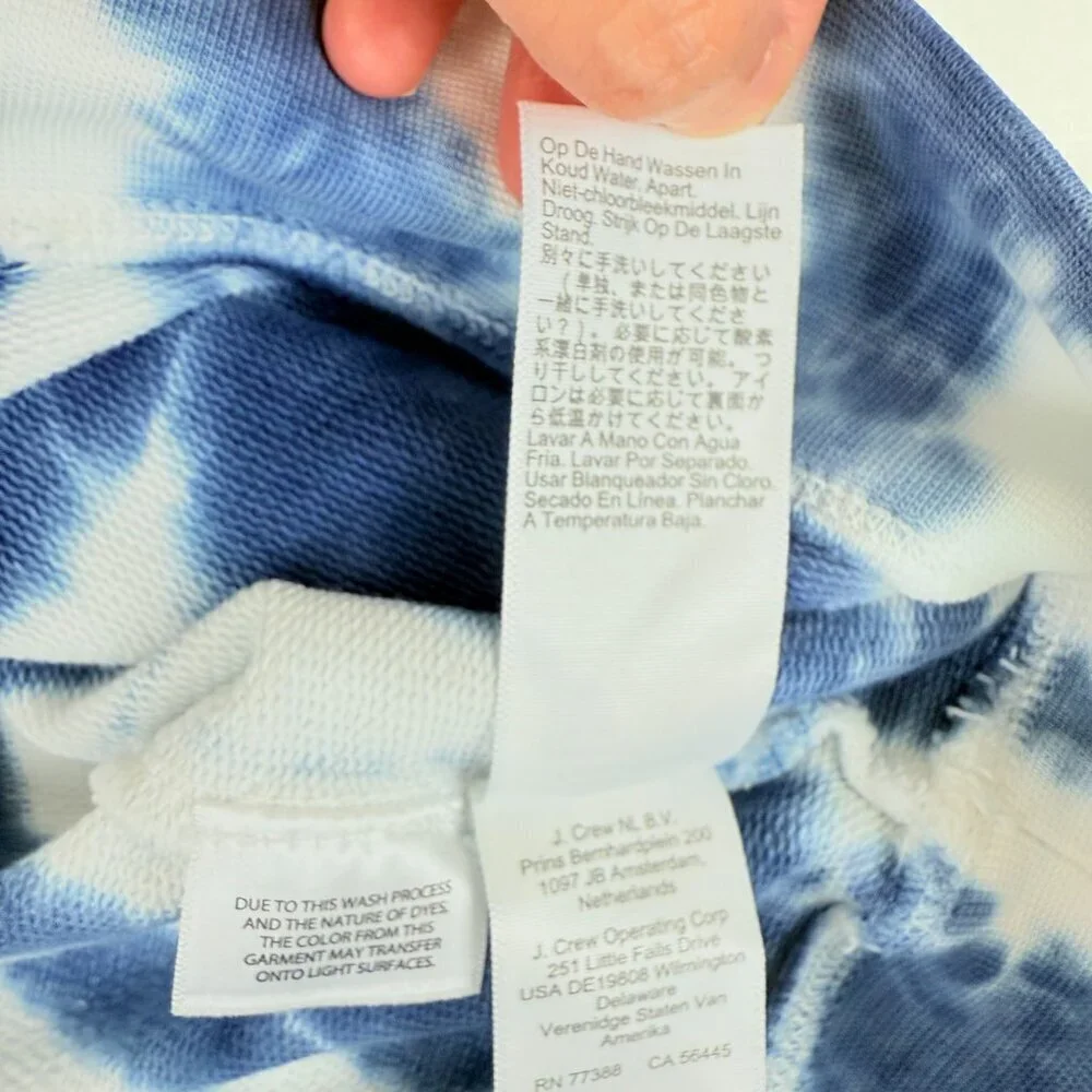 J.Crew Tie-Dye Long Sleeve Sweatshirt M | Relaxed Fit | Everyday Casual Style